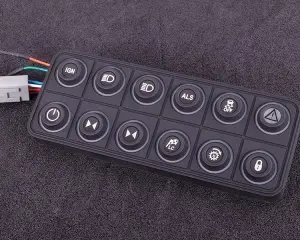 CAN keypad (12 keys) multi color LED